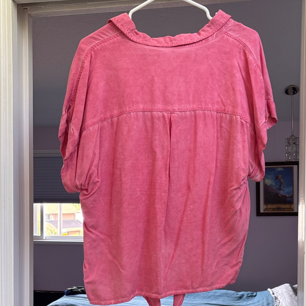 Pink Button-Up Shirt - Picture 2 of 3